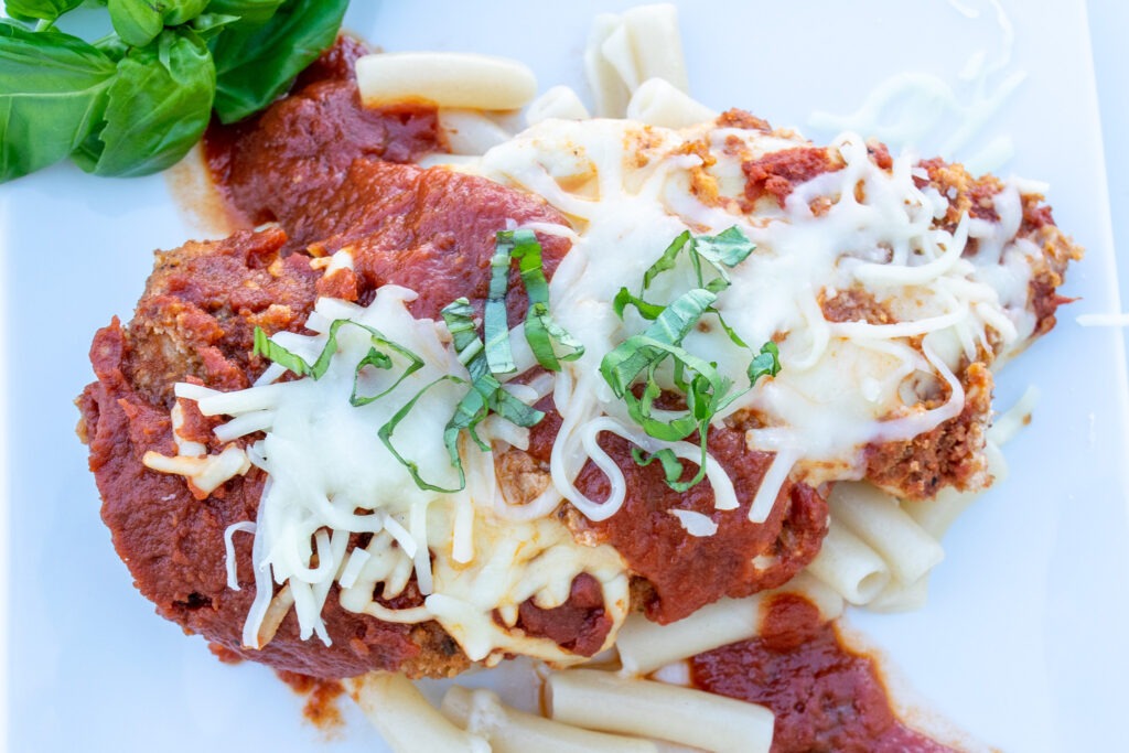 Crunchy Baked Chicken Parmesan