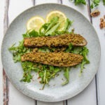 Eggplant with Walnut Pesto